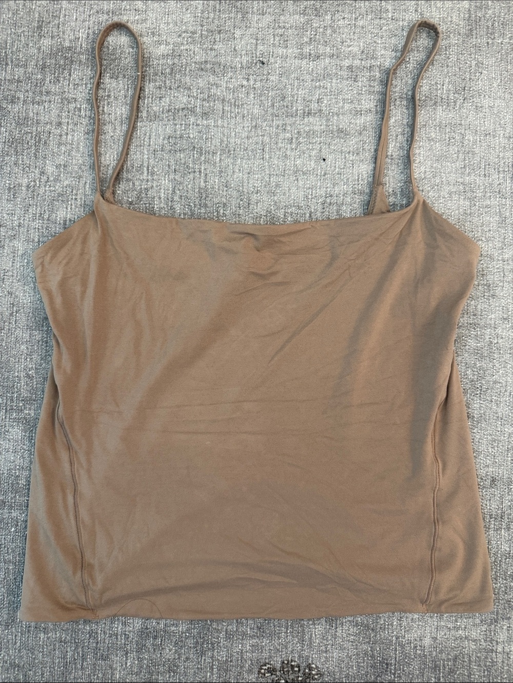 lululemon Nulu Wundermost Beige Taupe Spaghetti Strap Cami Tank Top SOLD OUT